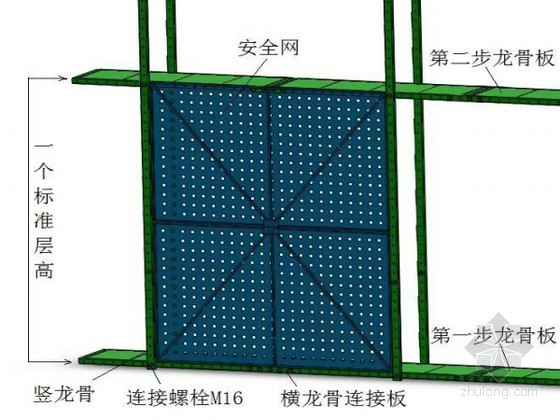 [廣東]辦公大樓附著式爬架施工方案（防火型全防護智能爬架平臺）